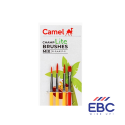CAMEL Champ Lite Brushes Mix Set of 4 | Size R- 2,4,6 | F- 2 
